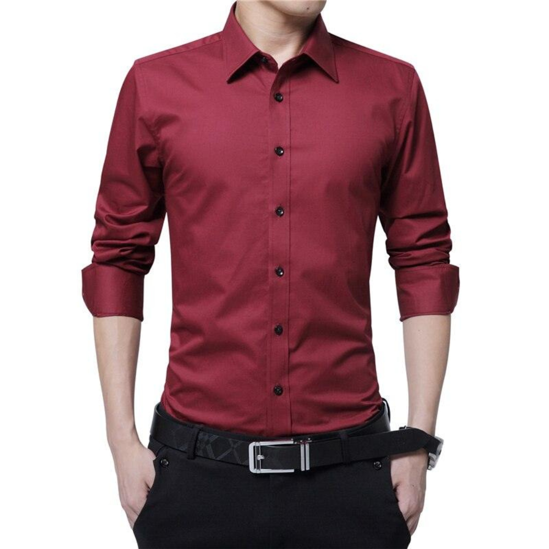 Camisa Social Slim Business Vermelho