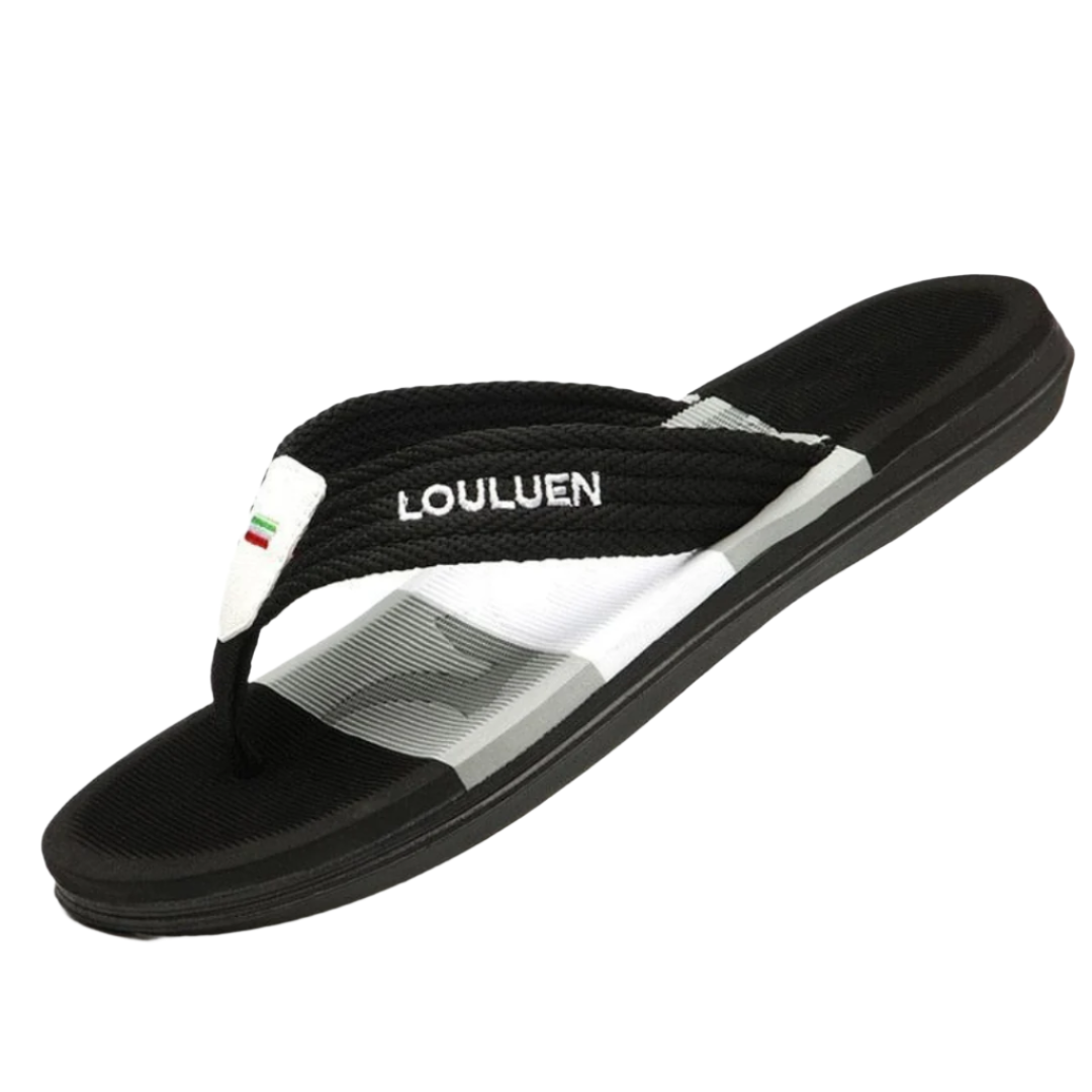 Chinelo Comfort Louluen Massageador Preto