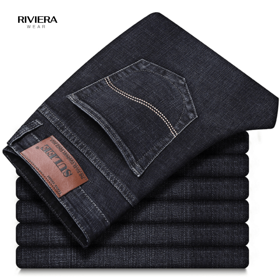 Calça Jeans Masculina Slim Aventor Calça Preta