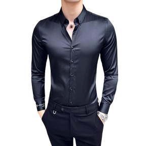 Camisa Social Sport Fino Preto