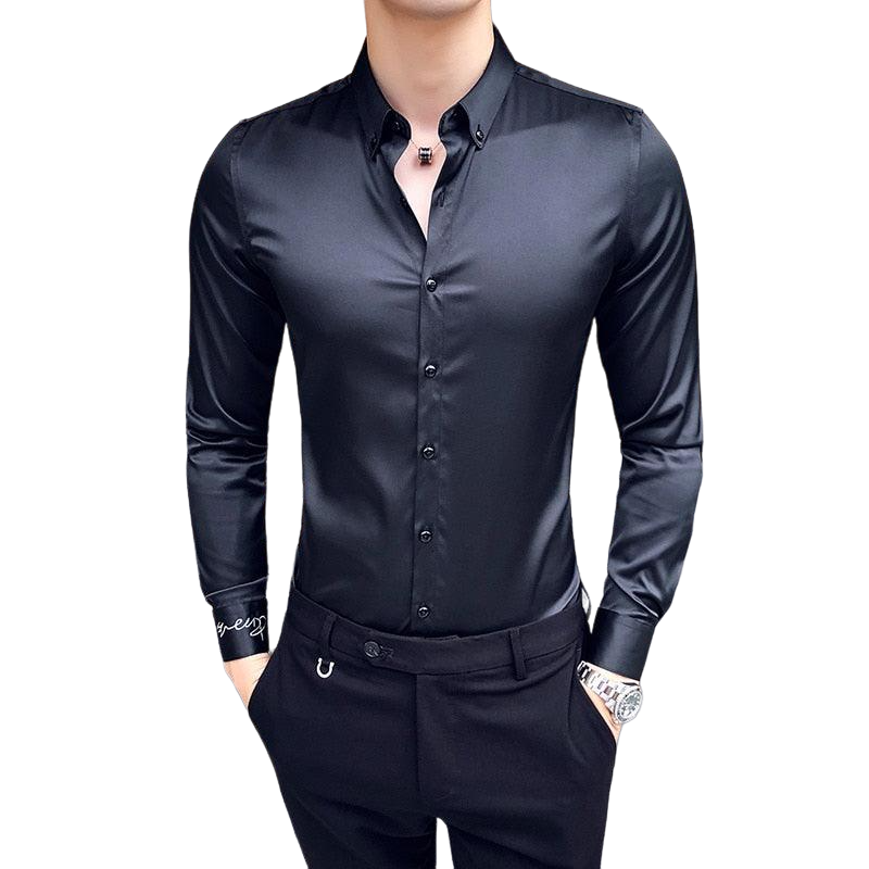 Camisa Social Sport Fino Preto