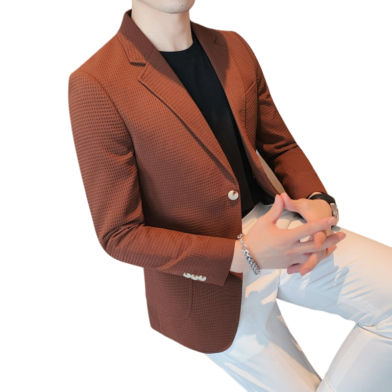 Blazer Masculino Italiano Riviera® Marrom