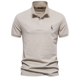 Camisa Polo Algodão Egípcio Pima Cáqui