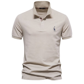 Camisa Polo Algodão Egípcio Pima Cáqui