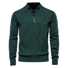 Jaqueta Gola Alta Cardigan Manchester Verde