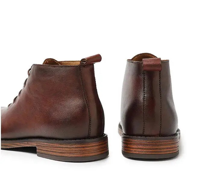 Bota de Couro Chelsea Vintage