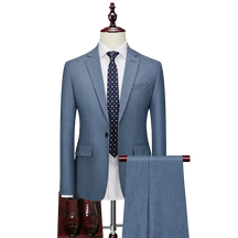 Conjunto Terno Blazer + Calça Social Wedding Azul