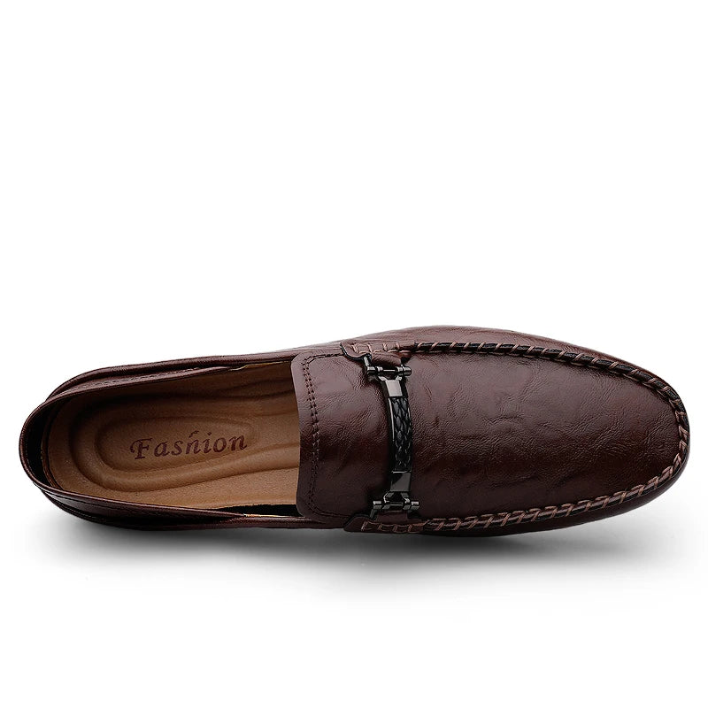 Mocassim Masculino de Couro Slip-On London