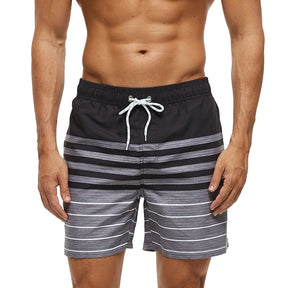 Short de Praia Estampada Datifer Surf Cinza