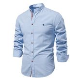 Camisa Social de Algodão Egípcio Manga Longa Riviera® Azul Claro