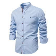 Camisa Social de Algodão Egípcio Manga Longa Riviera® Azul Claro