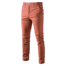 Calça de Sarja Social Masculina Business Slim Vermelho