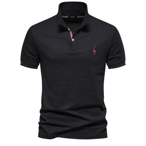 Camisa Polo Algodão Egípcio Pima Preto