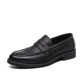 Mocassim Loafer Viena de Couro Antiderrapante Casual e Social Preto