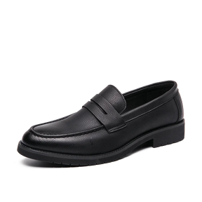 Mocassim Loafer Viena de Couro Antiderrapante Casual e Social Preto