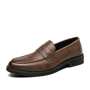 Mocassim Loafer Viena de Couro Antiderrapante Casual e Social Marrom