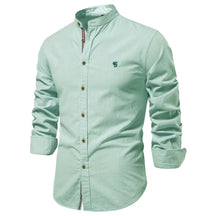 Camisa Social de Algodão Egípcio Manga Longa Riviera® Verde Claro