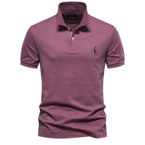 Camisa Polo Algodão Egípcio Pima Roxo