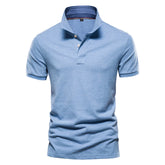 Camisa Polo Solid Classic Azul Claro