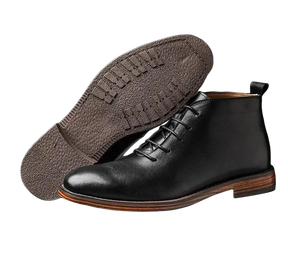 Bota de Couro Chelsea Vintage Preto