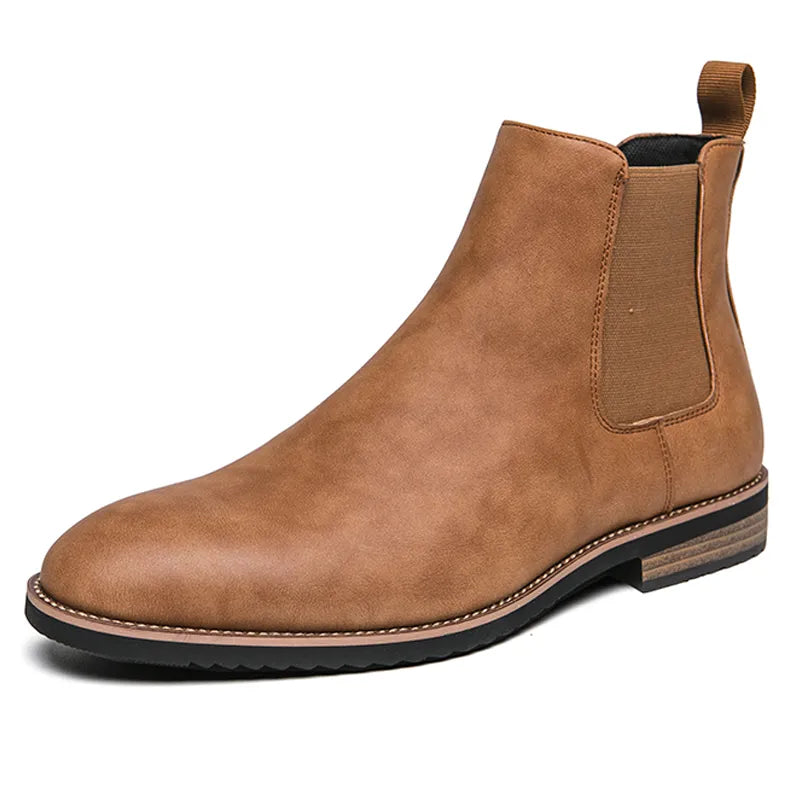 Bota de Couro Chelsea Texas Marrom