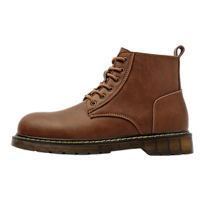 Bota de Couro Motorcycle Marrom