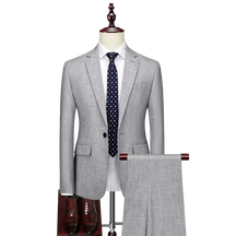 Conjunto Terno Blazer + Calça Social Wedding Cinza