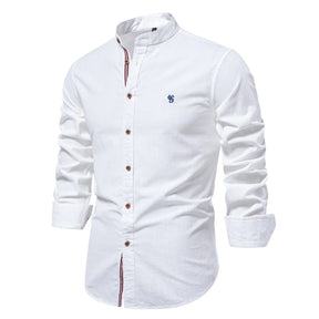 Camisa Social de Algodão Egípcio Manga Longa Riviera® Branco