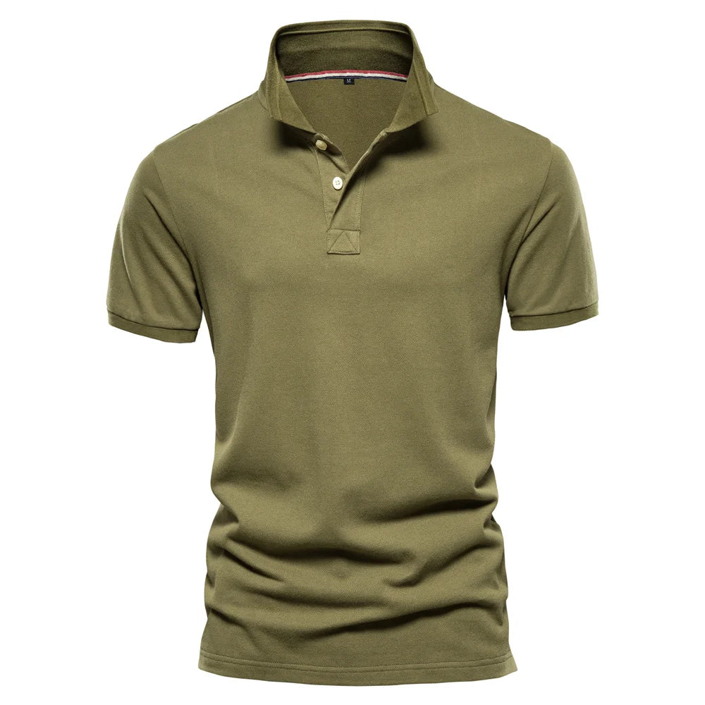Camisa Polo Solid Classic Verde Militar