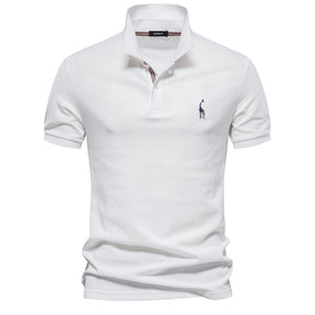 Camisa Polo Algodão Egípcio Pima Branco