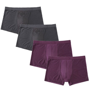 Cueca Comfort Alpha Riviera® - Kit 4 Unidades 2 Cinza e 2 Vinho