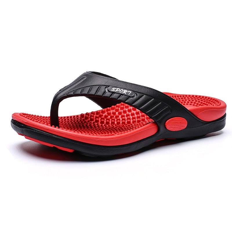 Chinelo Ortopédico Massageador Sport Summer Vermelho