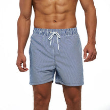 Short Shower Listras Azuis
