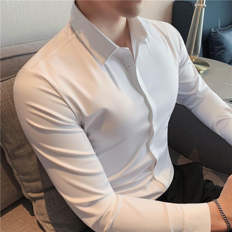 Camisa Social Elastano Paris Branco