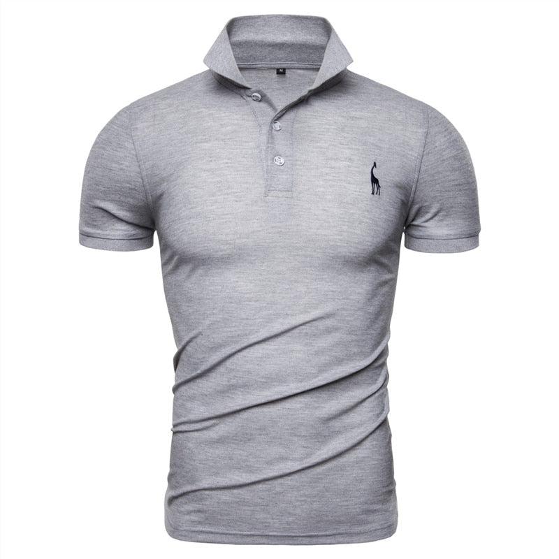 Camisa Polo Solid Cinza