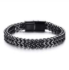 Pulseira de Prata Cravejada Preto