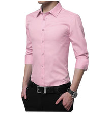 Camisa Social Slim Business Rosa