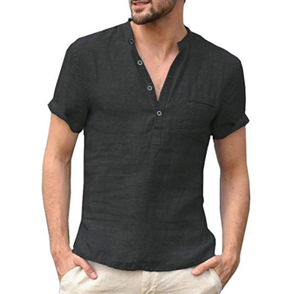 Camisa de Linho Pipa Preto