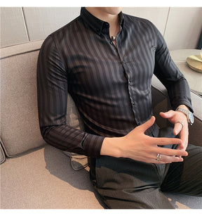 Camisa Social Masculina Slim Fit Cardano