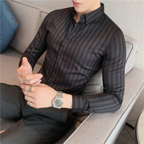 Camisa Social Masculina Slim Fit Cardano