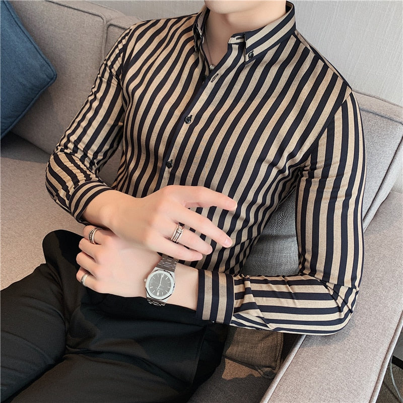 Camisa Social Masculina Slim Fit Cardano