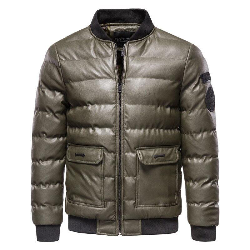 Jaqueta Puffer Bomber Verde